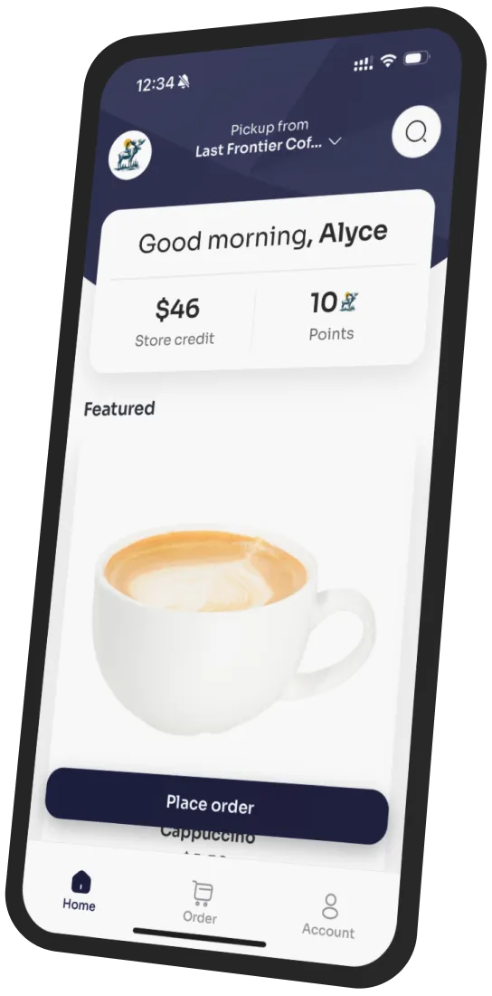 Last Frontier Coffee app preview