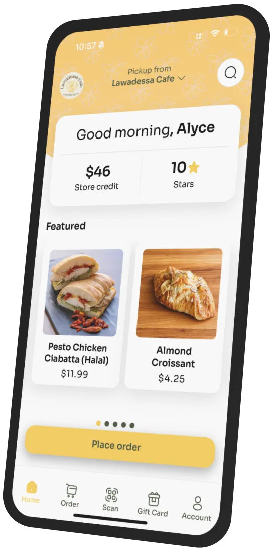 Lawadessa Cafe app preview