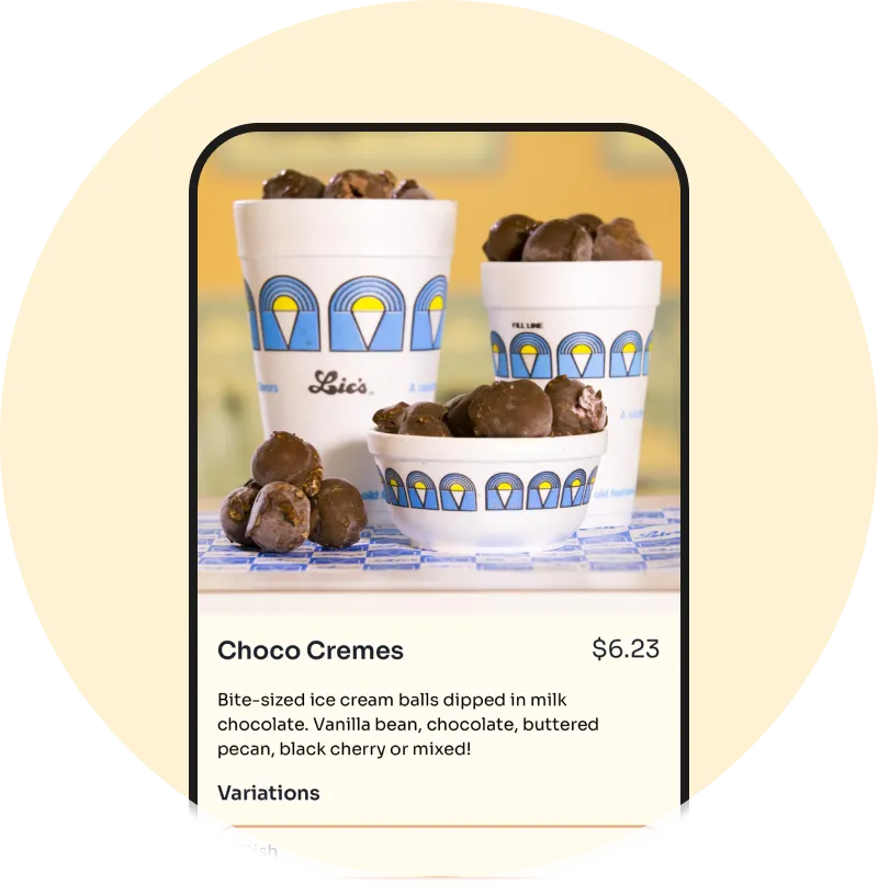 🍦 Order Ahead