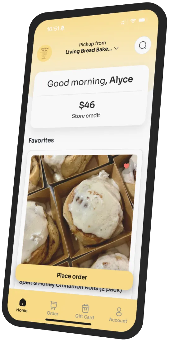 Living Bread Bake Shop app preview