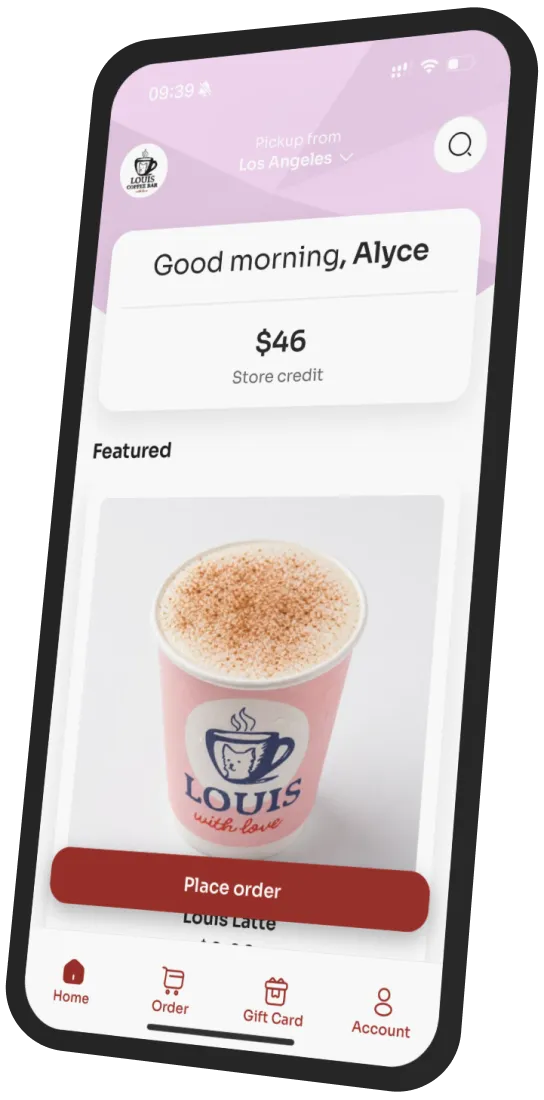 Louis Coffee Bar app preview