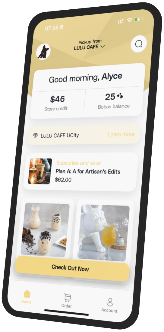 Lulu Cafe app preview