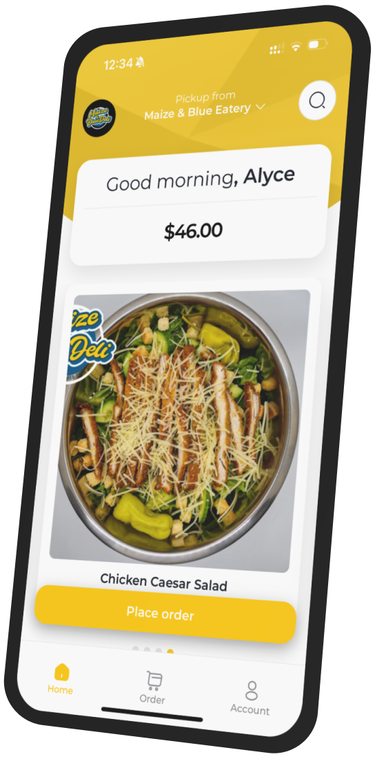 Maize & Blue Deli app preview