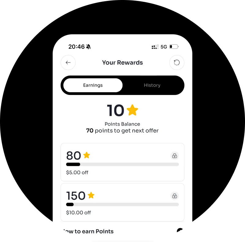 ⭐ Earn Rewards