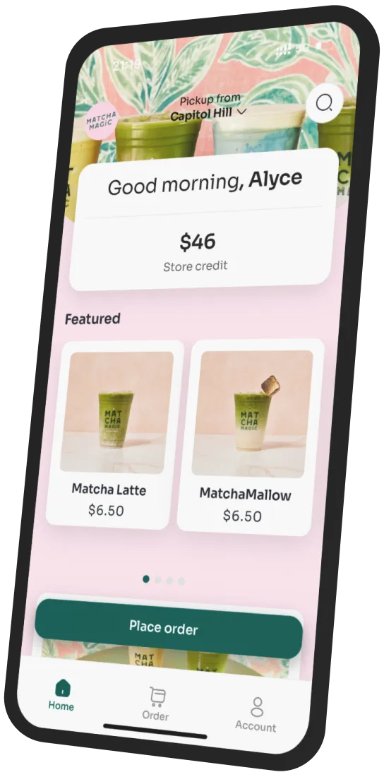 Matcha Magic app preview