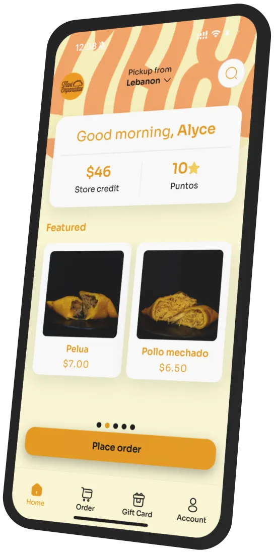 Maxi Empanadas app preview