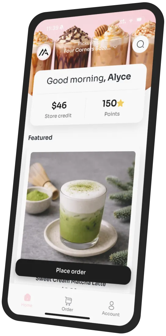 Mazevo Coffee app preview