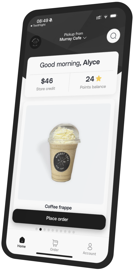 MURRAY CAFE app preview