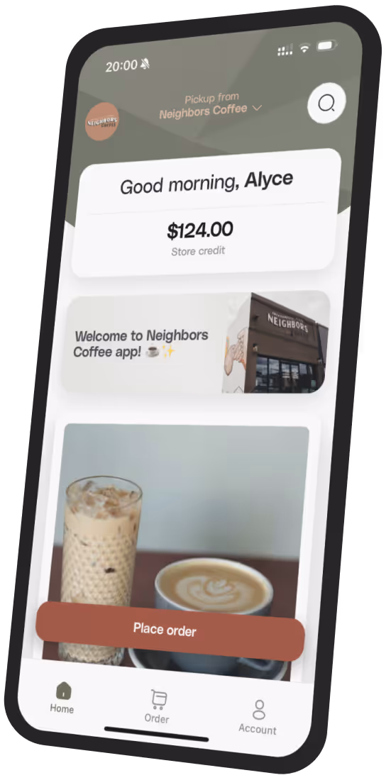 Neighbors Coffee app preview