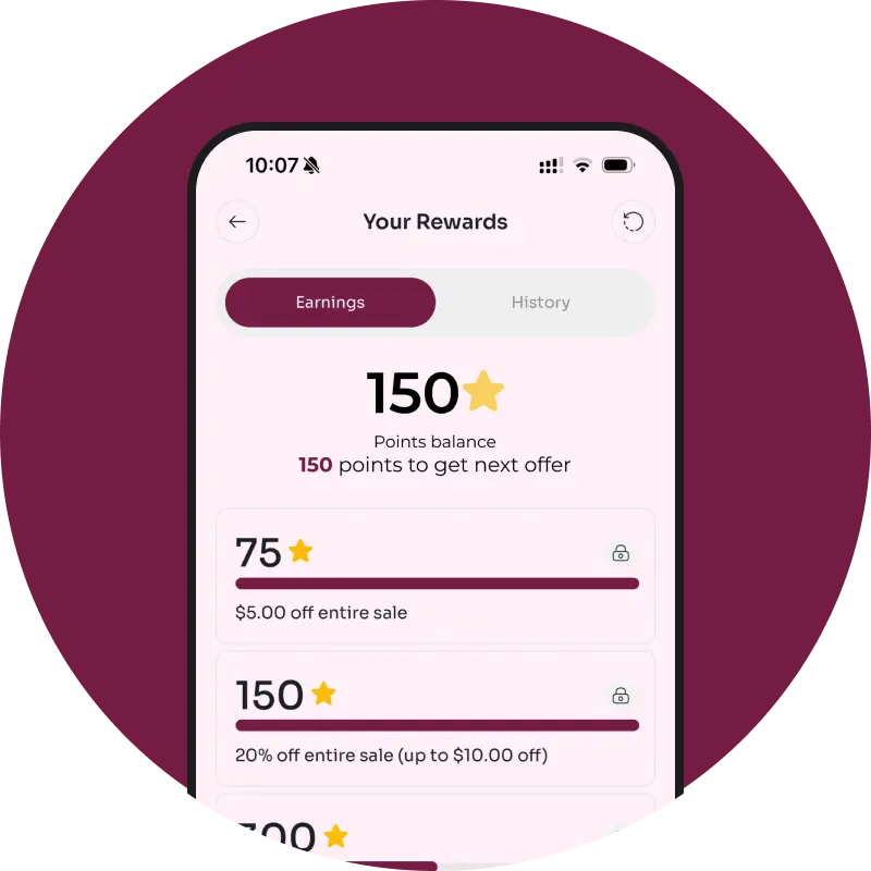 ⭐ Earn Rewards