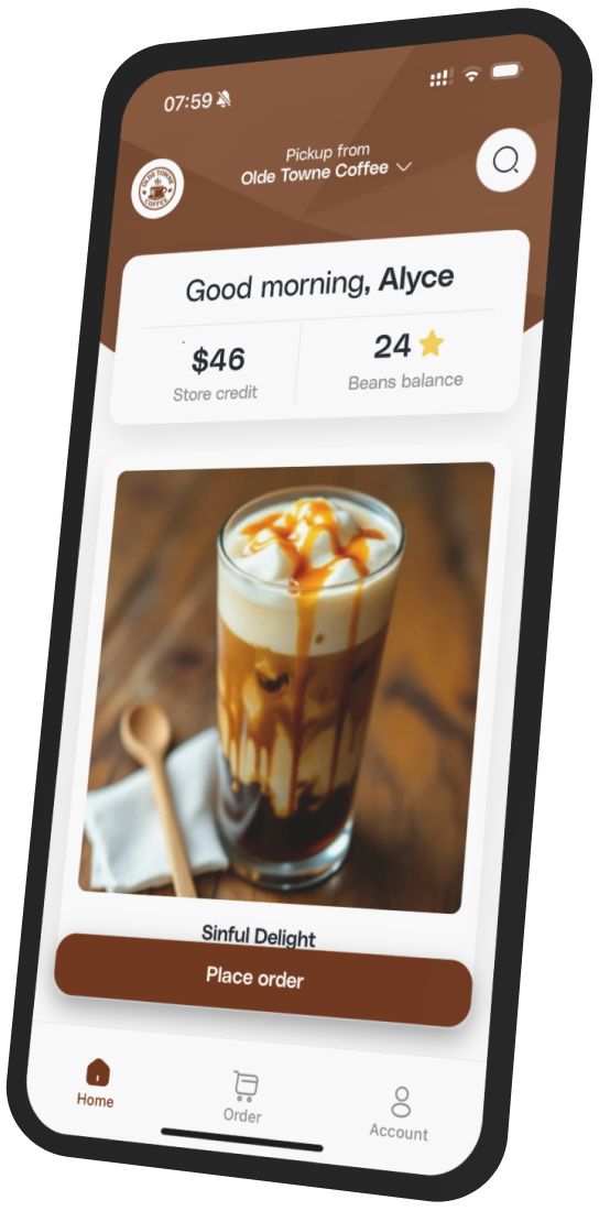 Olde Towne Coffee app preview