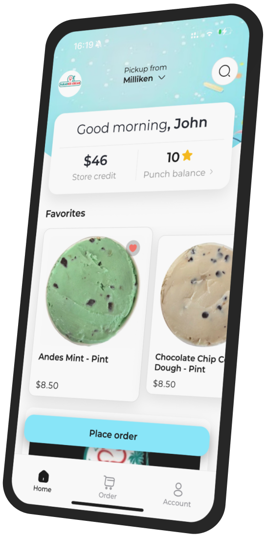 Paradice Cream of Milliken app preview