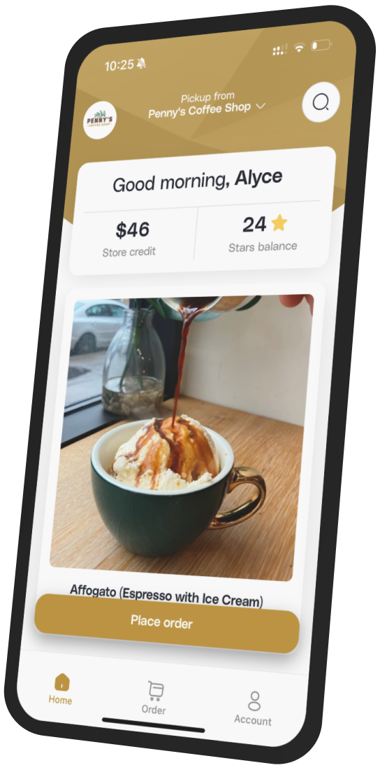 Penny's Coffee Shop app preview