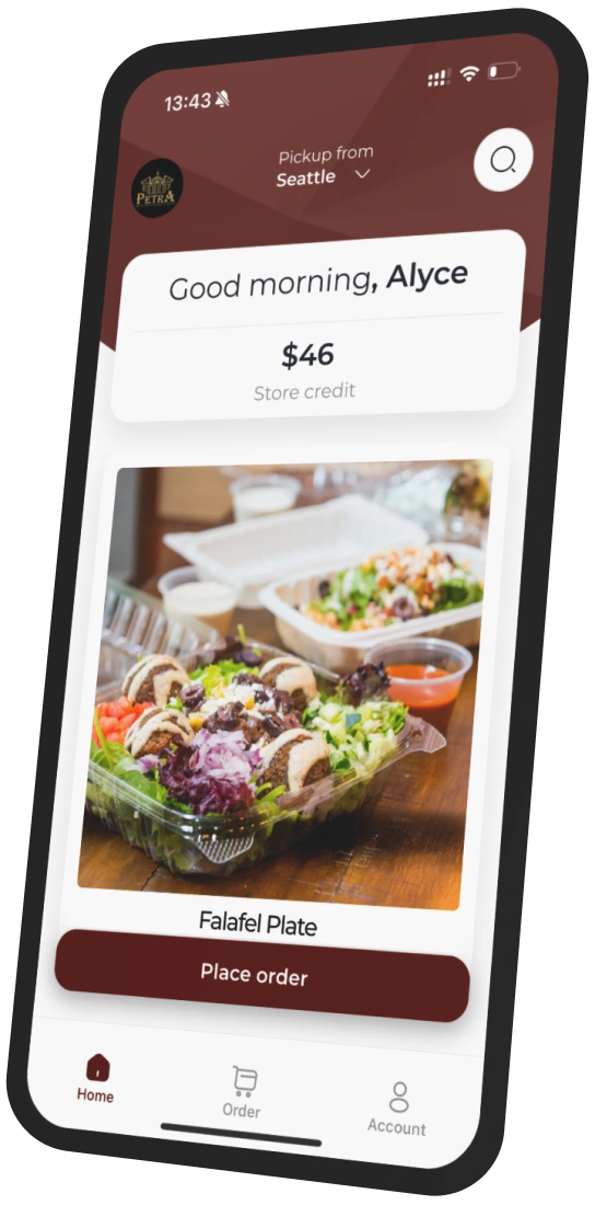 Petra Bistro app preview