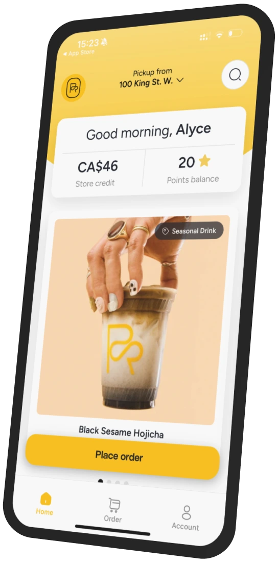 Pilot Coffee Roasters app preview