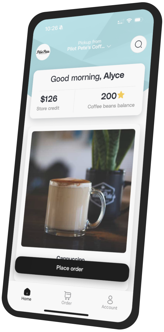 Pilot Pete’s Coffee app preview