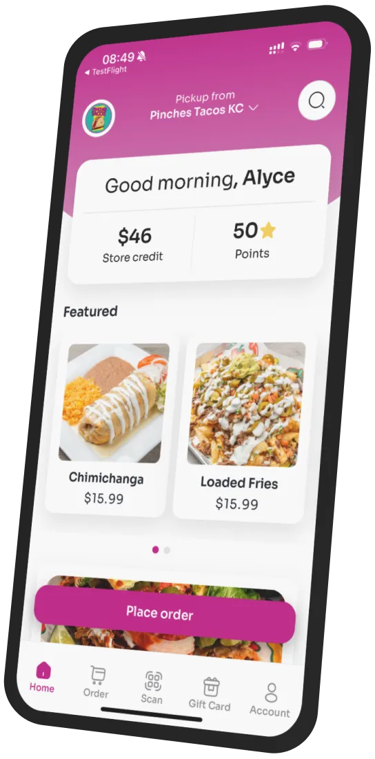 Pinches Tacos KC app preview