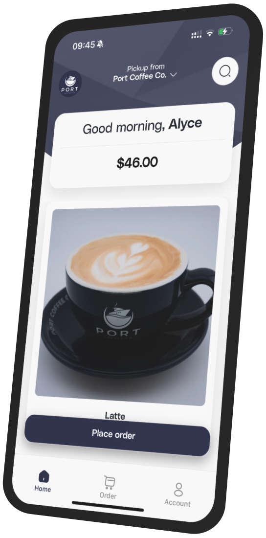 Port Coffee Co app preview