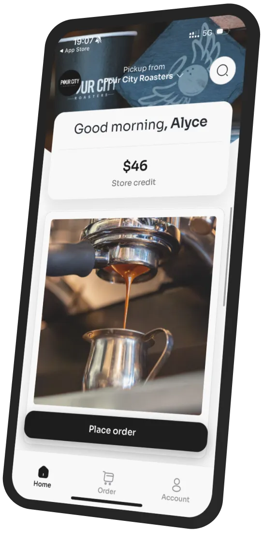 Pour City Roasters app preview