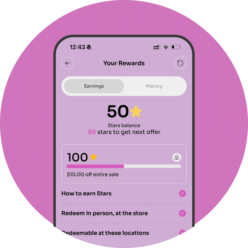⭐ Earn Rewards