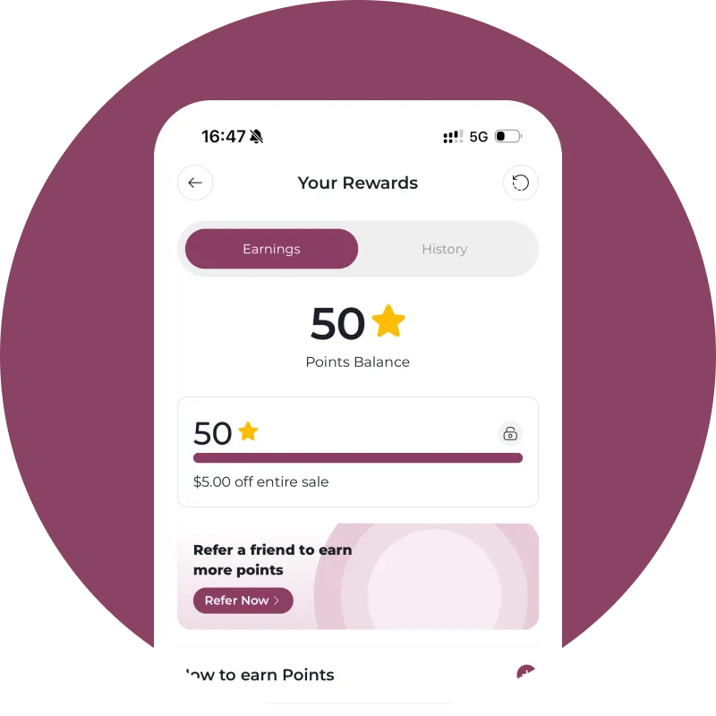 ⭐ Earn Rewards