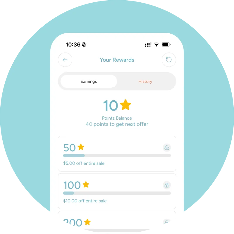 ⭐ Earn Rewards