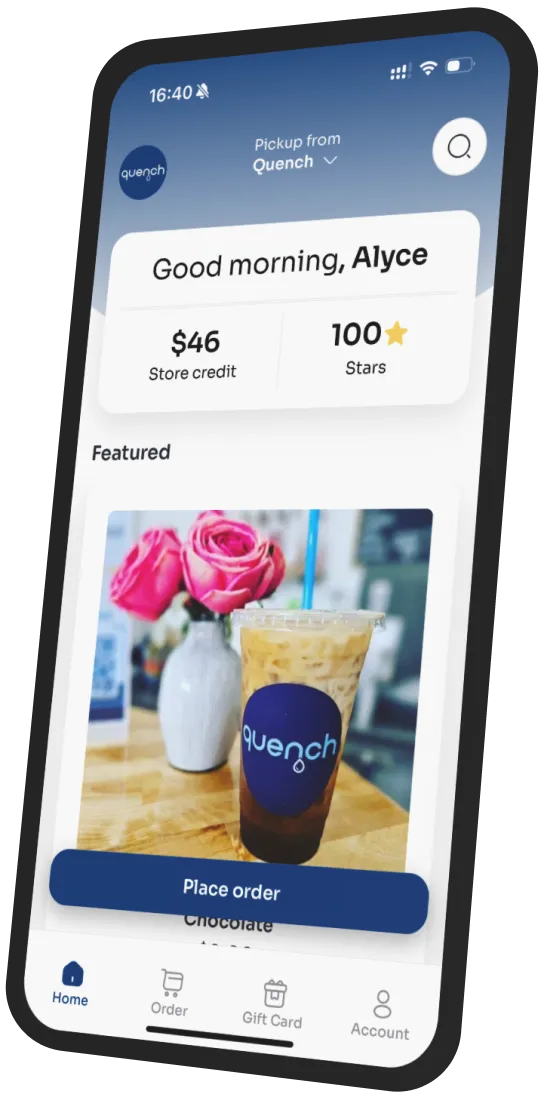 Quench Shoals app preview