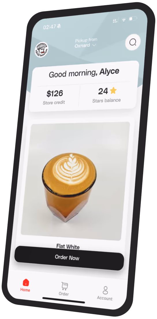 Ragamuffin Coffee Roasters app preview