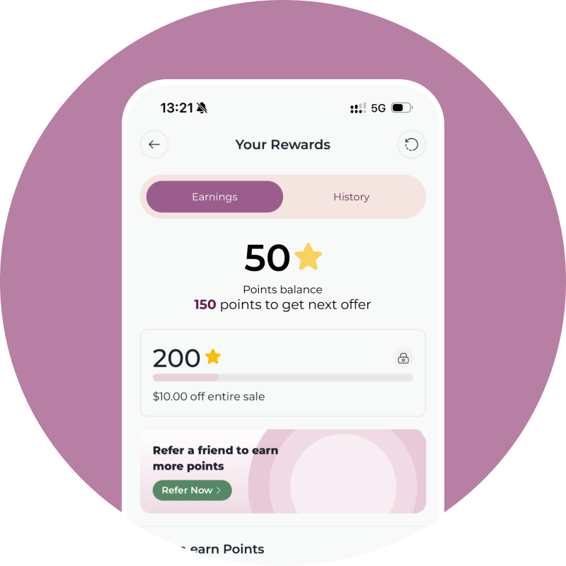 ⭐ Earn Rewards