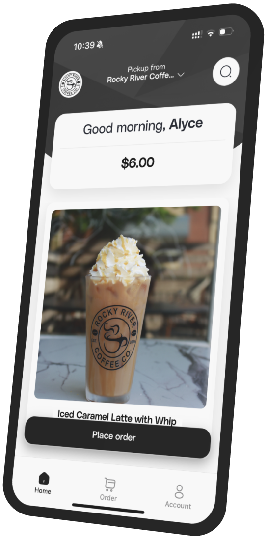 Rocky River Coffee Co. app preview