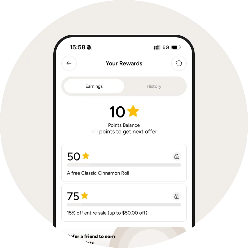 ⭐ Earn Rewards
