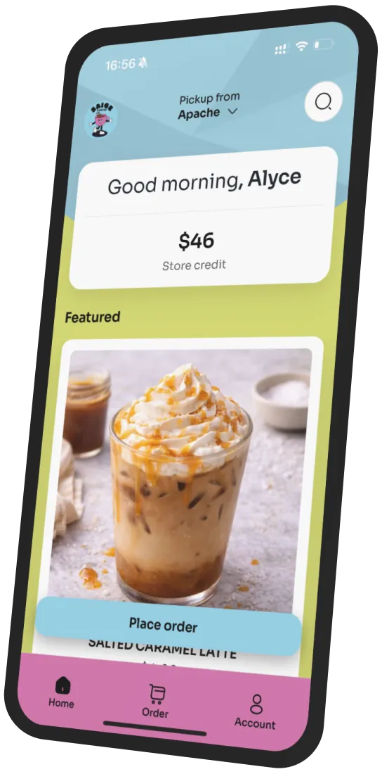 Saige Coffee app preview
