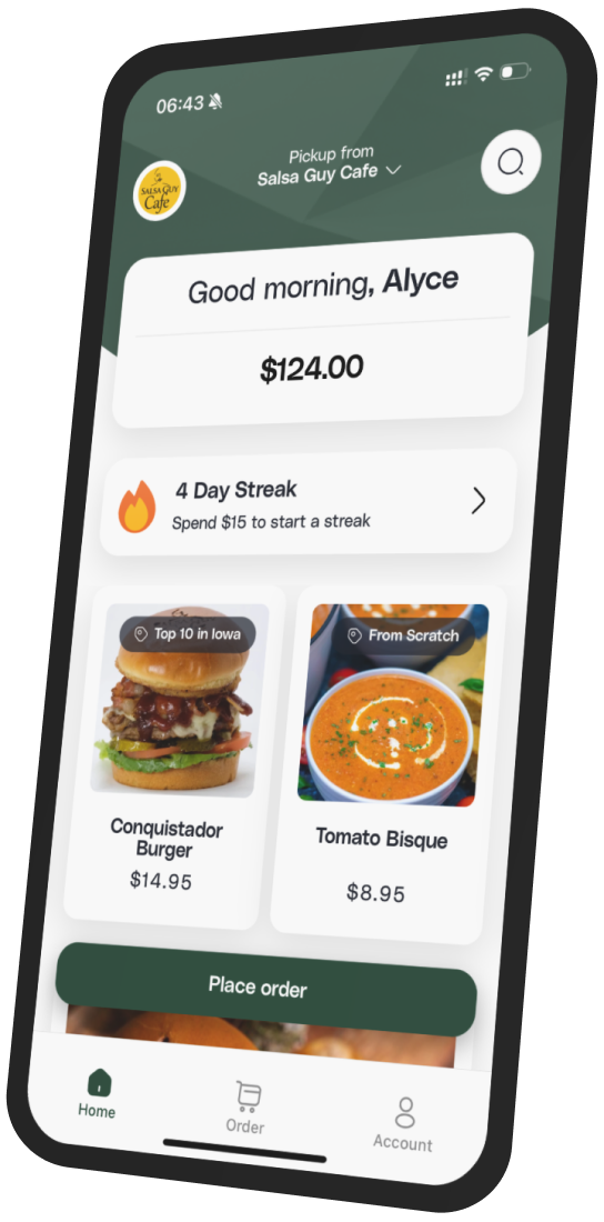 Salsa Guy Cafe app preview