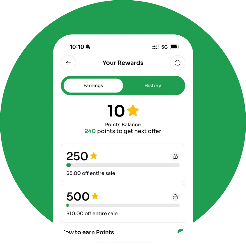 ⭐ Earn Rewards
