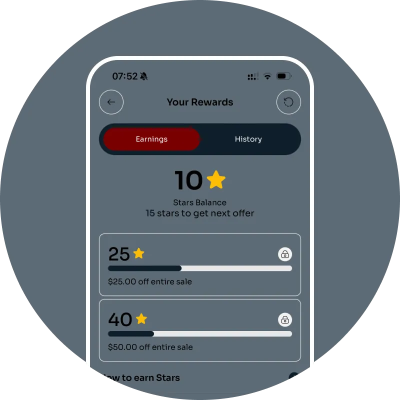 ⭐ Earn Rewards