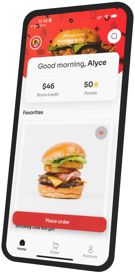 Sideshow Burgers app preview