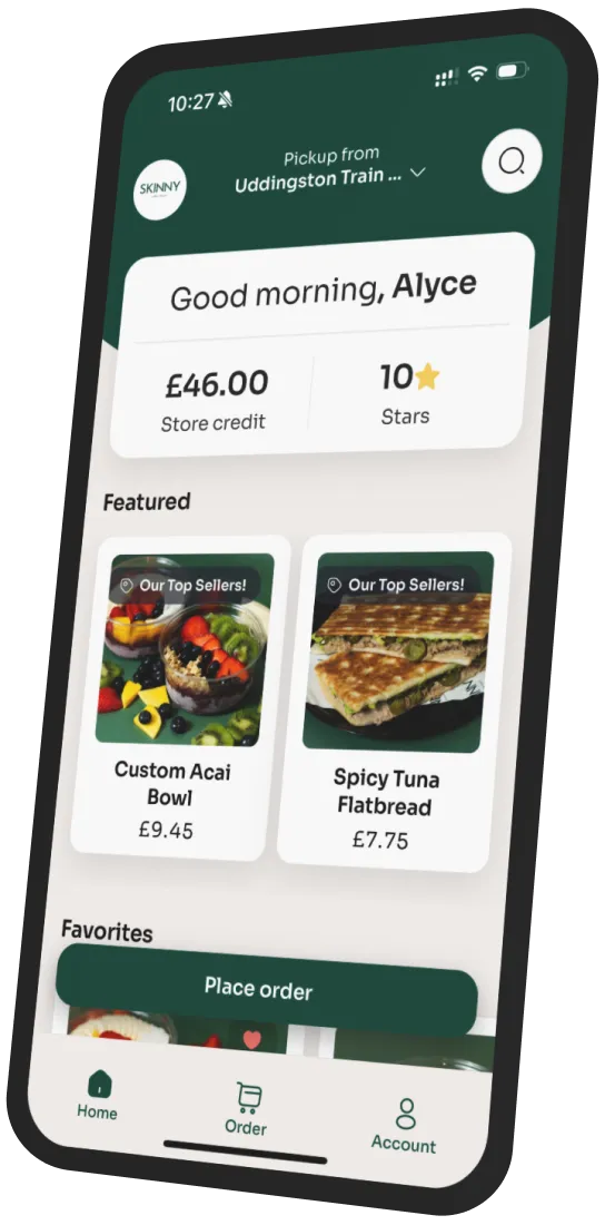 Skinny Coffee House app preview