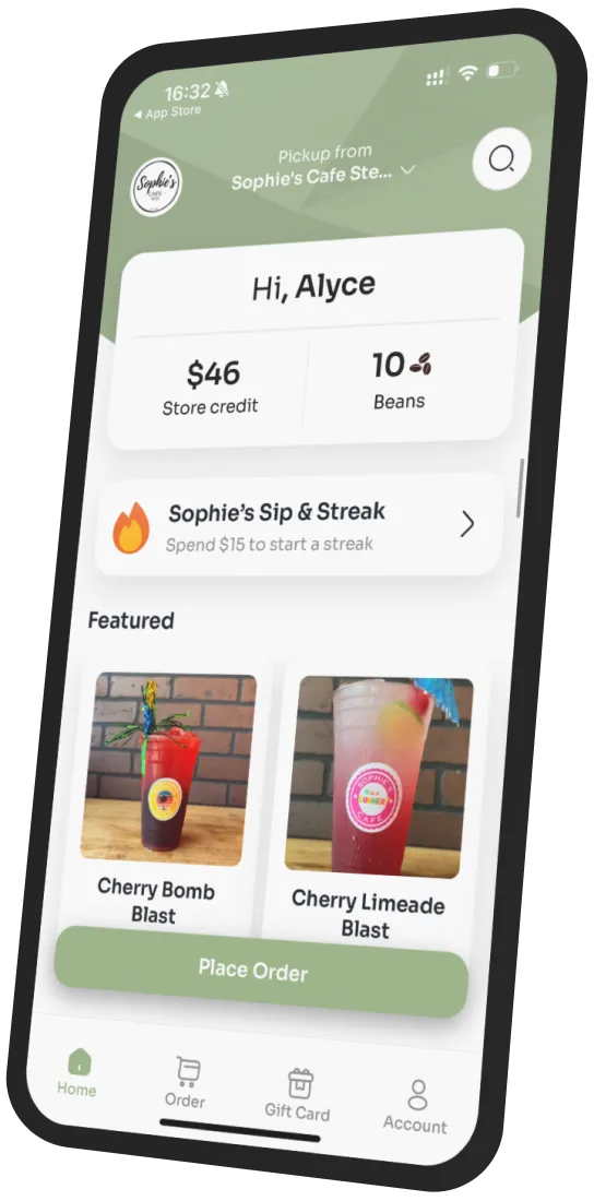 Sophie’s Cafe IL app preview