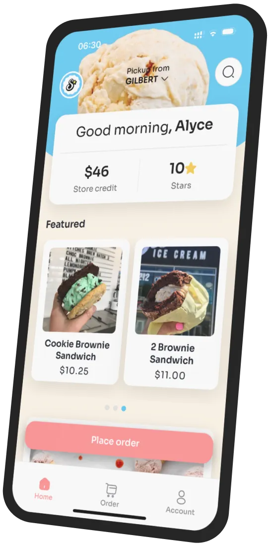 Stella’s Ice Cream app preview