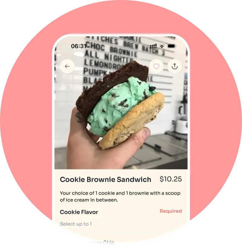 🍦 Order Ahead