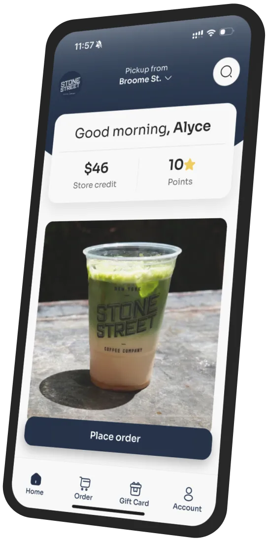 Stone Street Cafe app preview
