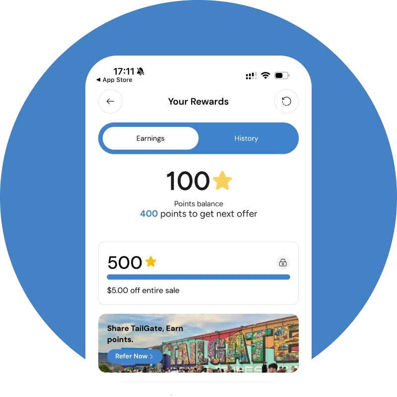 ⭐ Earn Rewards