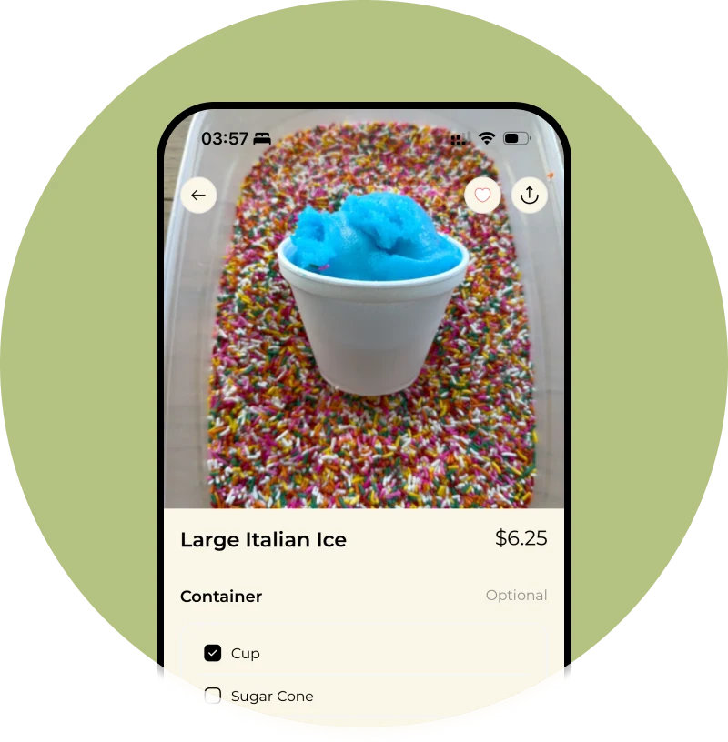 🍦 Order Ahead