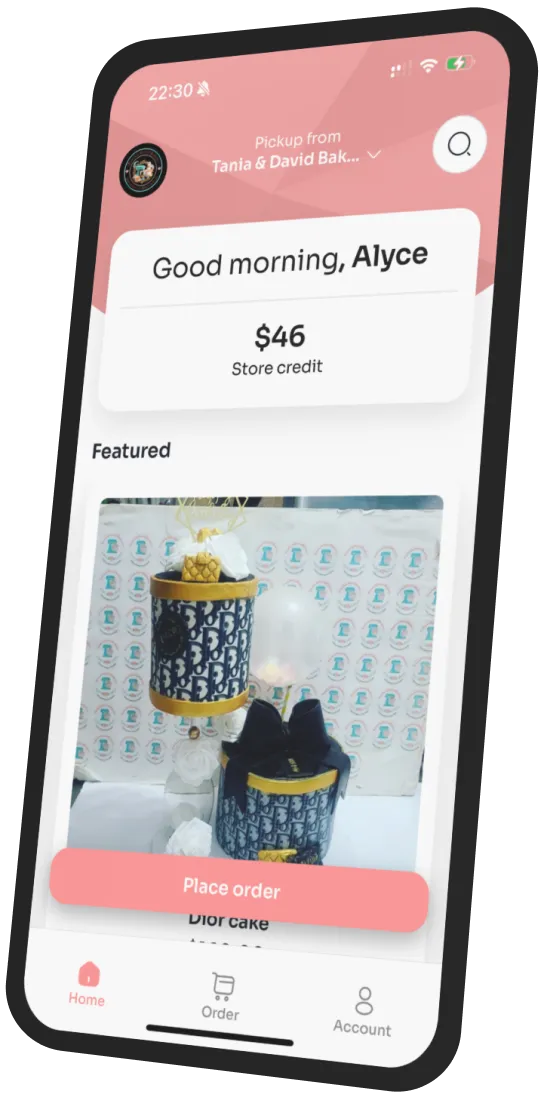 Tania & David Bakery app preview