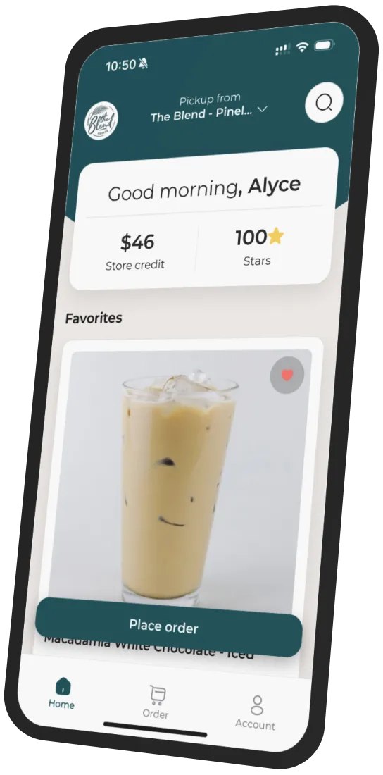 The Blend Coffee app preview