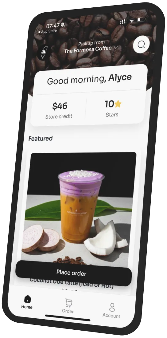 The Formosa Coffee app preview