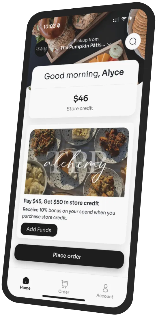 The Pumpkin Pâtisserie app preview