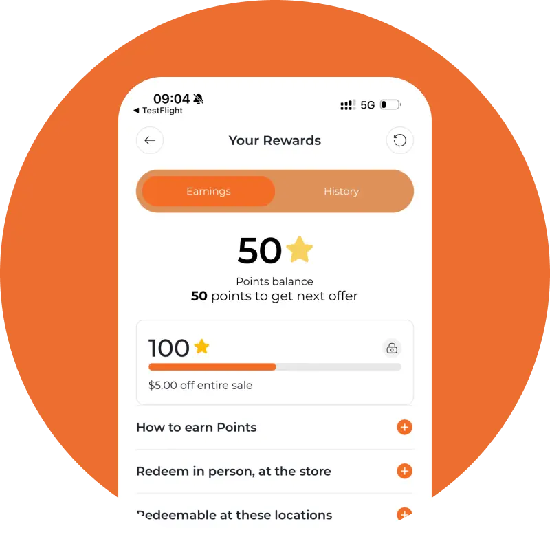 ⭐ Earn Rewards