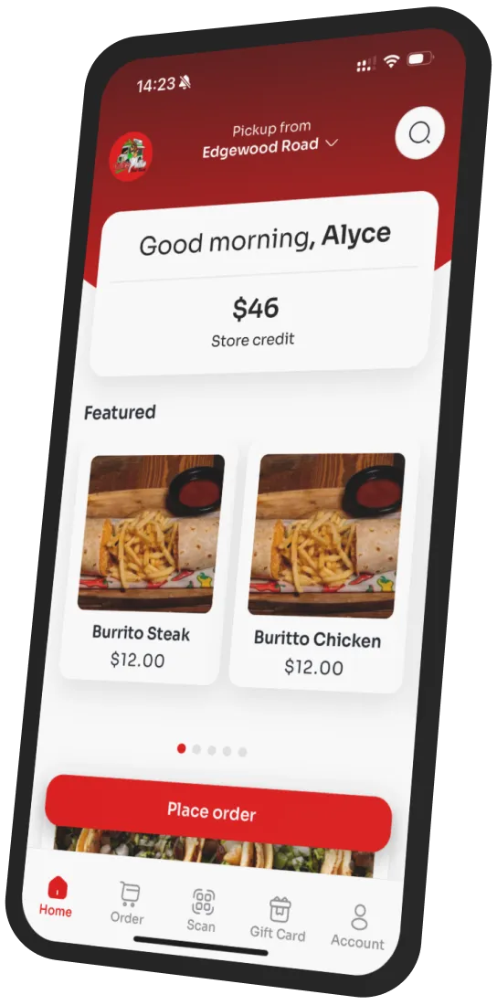 Villas Food Truck app preview