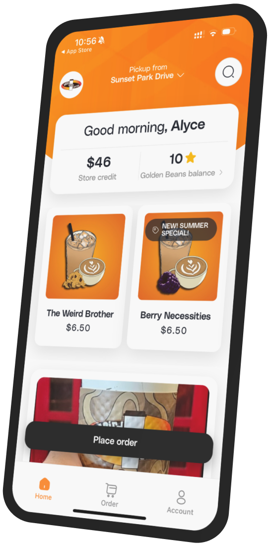 Weird Brothers Coffee app preview